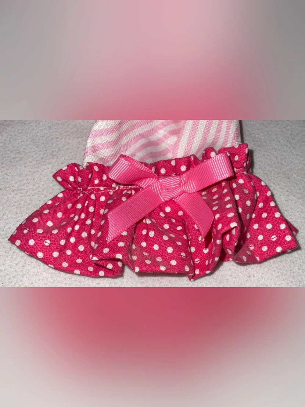 Gorgeous Boutique Custom Made Bella Pink Breast Cancer Dog Jumpsuit